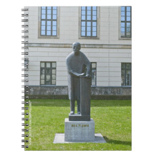 Caderno Espiral Estátua de Max Planck em Berlim