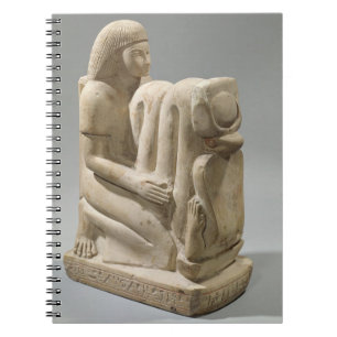Caderno Espiral Estátua de Setau que apresenta a deusa Nekhb da