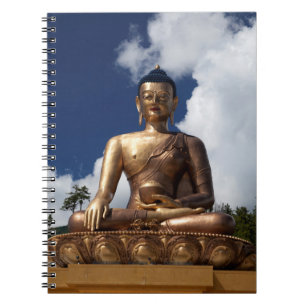 Caderno Espiral Estátua do Buda Sentado