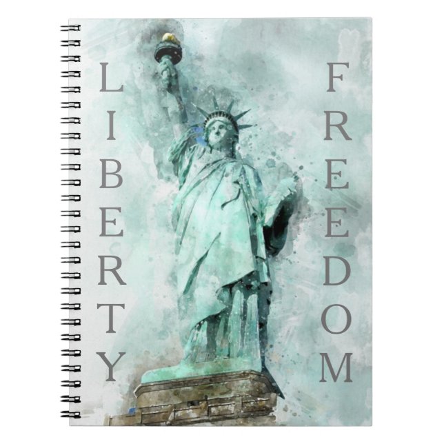 Caderno Espiral Estátua do Notebook Liberty Spiral (Frente)