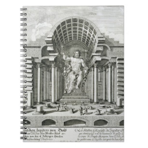 Caderno Espiral Estátua do olímpico Zeus, feita por Phidias no
