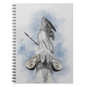 Caderno Espiral Estátua grega clássica Athena