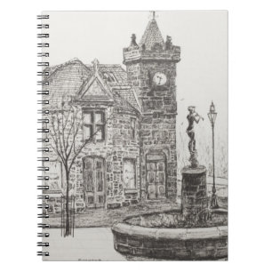 Caderno Espiral Estátua Kirriemuir Scotland 2007 de Peter Pan