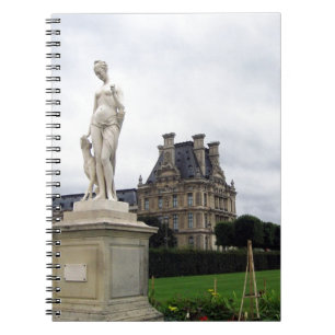 Caderno Espiral Estátua nos Motivos do Louvre