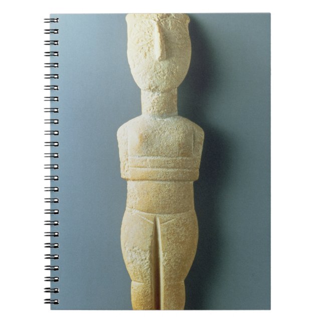 Caderno Espiral Estatueta fêmea, Cycladic adiantado, c.2800-2300 (Frente)