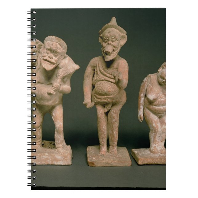 Caderno Espiral Estatuetas dos atores e das atrizes, Hellenistic, (Frente)