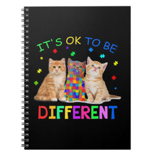 Caderno Espiral Este design de Apoio à Conscientização do Autismo