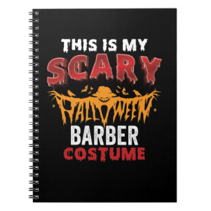 Caderno Espiral Este é o meu traje de barbeiro assustador