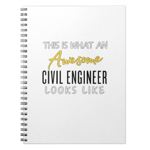 Caderno Espiral Este é um Engenheiro Civil Incrível