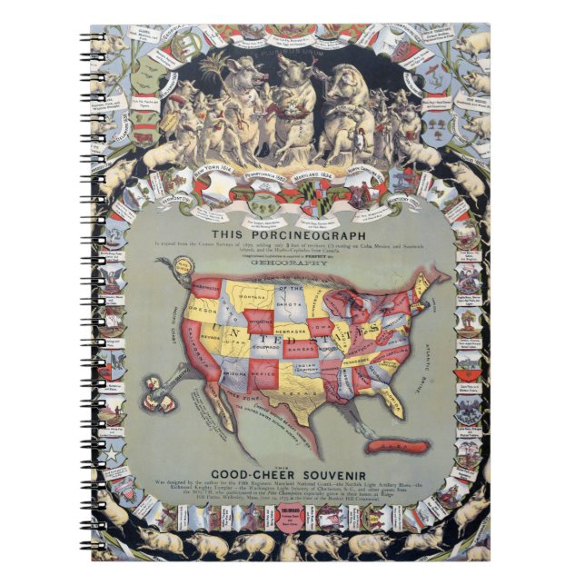 Caderno Espiral ESTE PORCINEOGRAPH, c1876 (Frente)