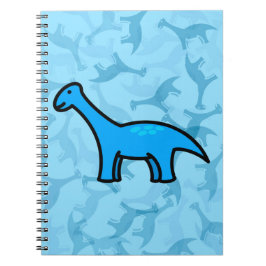 Caderno Espiral Estegossauro Azul 