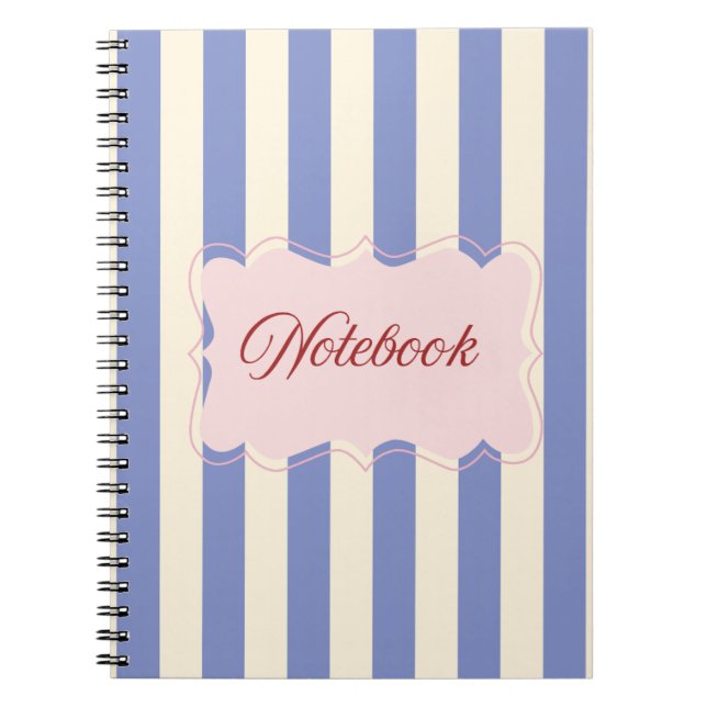 Caderno espiral estético fofo e minimalista 🌸 (Frente)