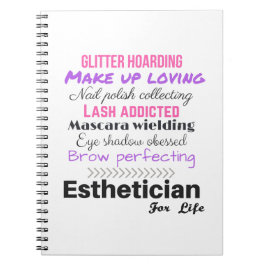 Caderno Espiral Esthetician para a vida