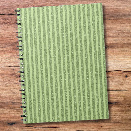 Caderno Espiral Estilo Brilho de Pistache Macio Padrão Minimalista