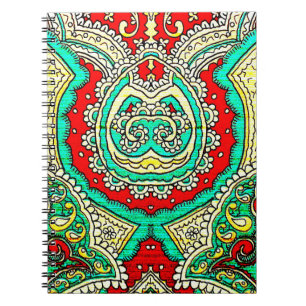 Caderno Espiral Estilo dos anos 80, brilhante, neon, bonito, ar ps