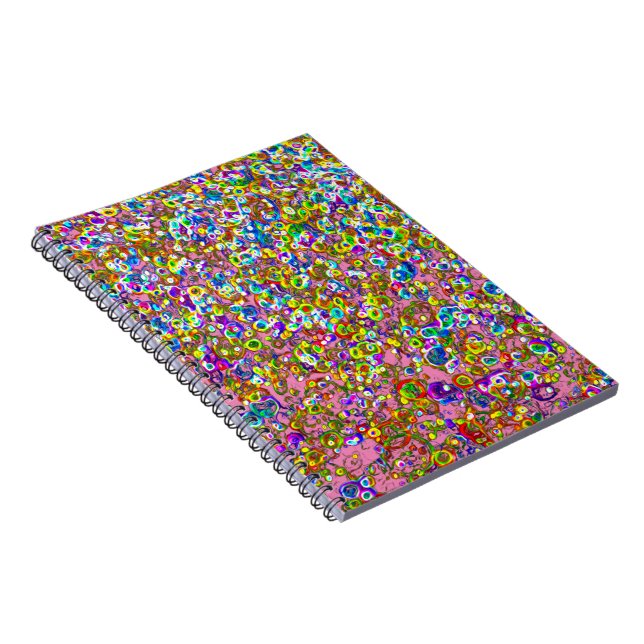 Caderno Espiral Estilo esferoides Orbões Design Orgânicos (Lado Direito)