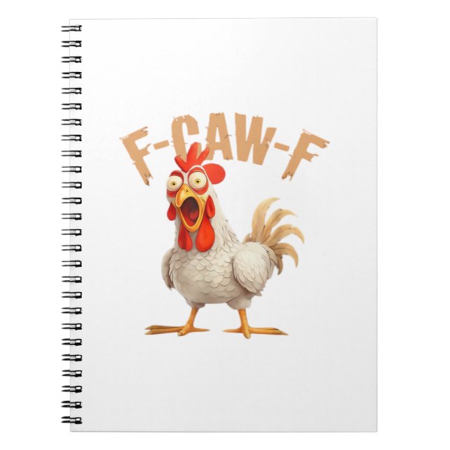 Caderno Espiral Estilo Estético Clássico F-Caw-F (Frente)