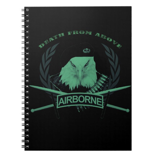 Caderno Espiral Estilo militar das insígnias das tropas (Frente)