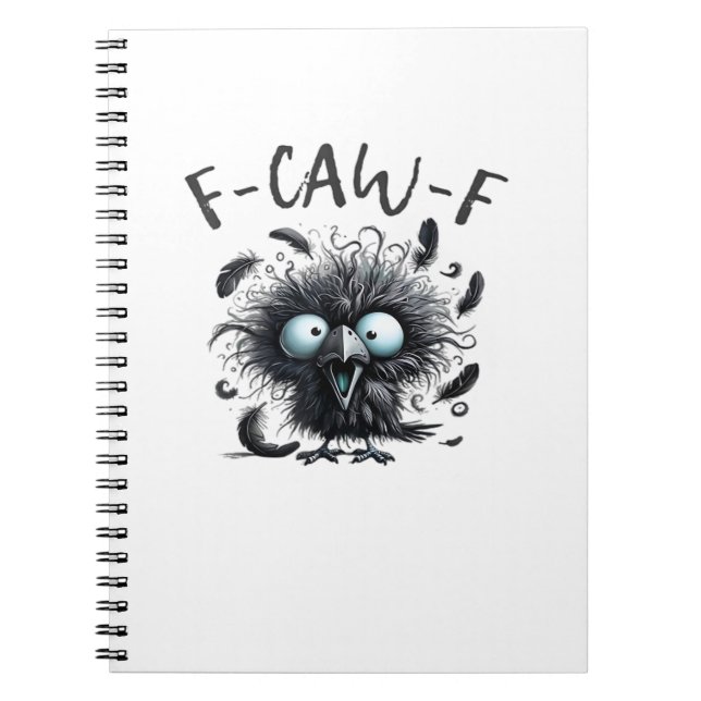 Caderno Espiral Estilo Retro Clássico F Caw F (Frente)