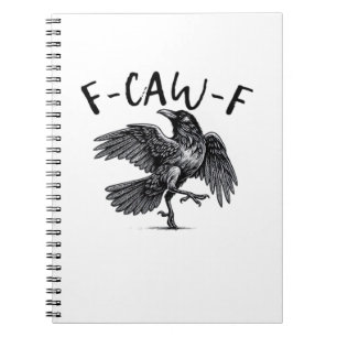 Caderno Espiral Estilo Retro Clássico F Caw F Corvo
