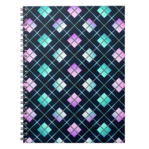 Caderno Espiral Estilo Retro de Ficção Científica dos Anos 80 Pret
