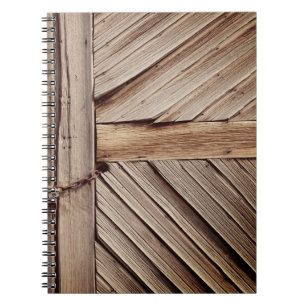 Caderno Espiral Estilo Retroativo - Porta de Madeira