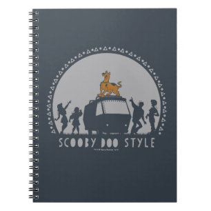 Caderno Espiral Estilo Scooby-Doo Tribal Van Silhouette