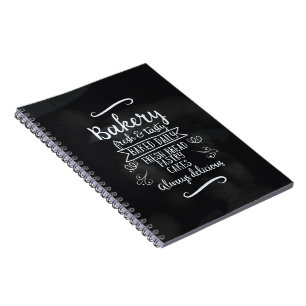 Caderno Espiral Estilo Vintage Bakery poster