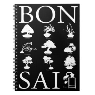 Caderno Espiral Estilos Básicos da Árvore Bonsai