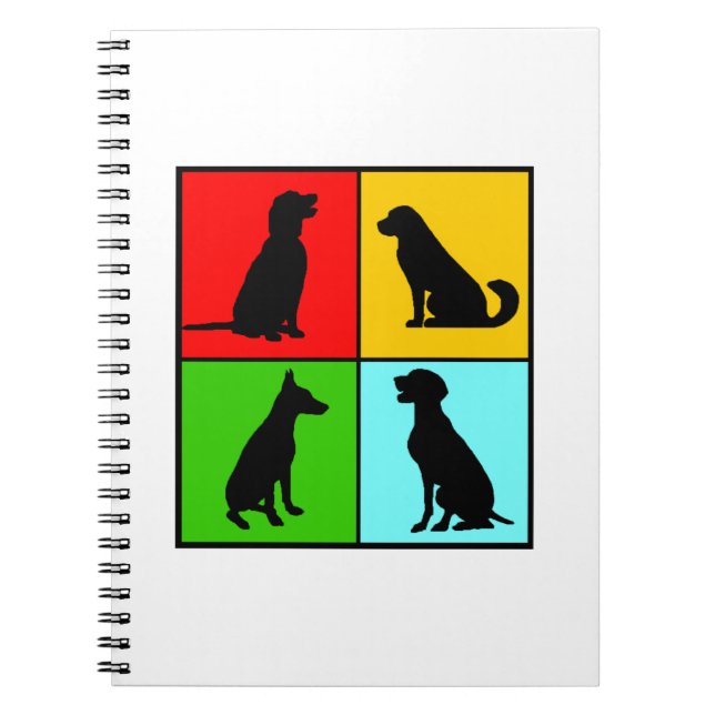 Caderno Espiral Estilos de cães (Frente)