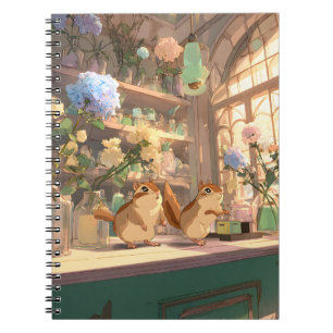 Caderno Espiral Estimulões Adoráveis em Arte Compre Floral Sunlit