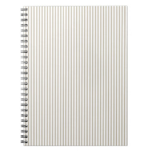 Caderno Espiral Estirpe bege e branco