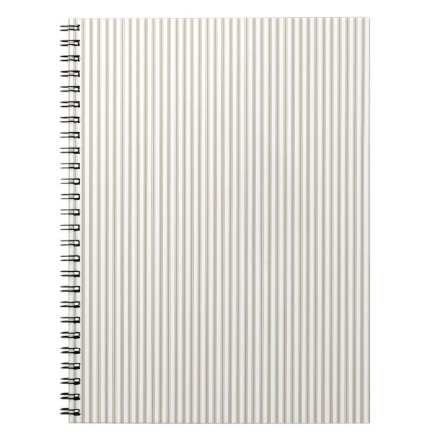 Caderno Espiral Estirpe bege e branco (Frente)