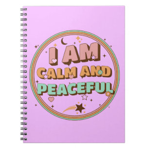 Caderno Espiral Estou Calmo E Paciente