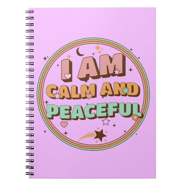 Caderno Espiral Estou Calmo E Paciente (Frente)