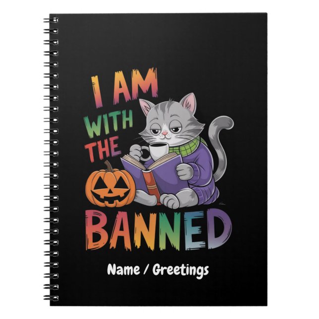 Caderno Espiral Estou Com A Banida: Celebrar Livros Banidos (Frente)