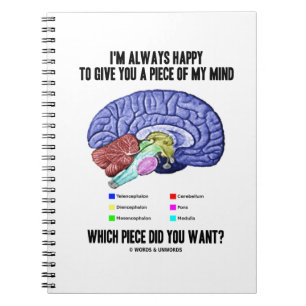 Caderno Espiral Estou sempre feliz em te dar um pedaço da minha me