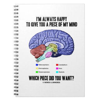 Caderno Espiral Estou sempre feliz em te dar um pedaço da minha me