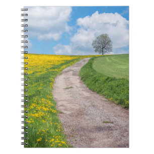 Caderno Espiral Estrada de Terra e Árvore