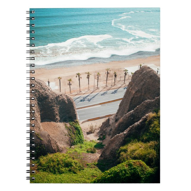 Caderno Espiral Estrada perto do litoral (Frente)