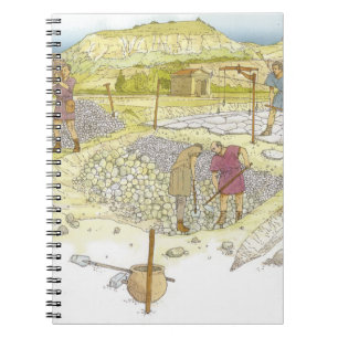 Caderno Espiral Estrada romana. Detalhe