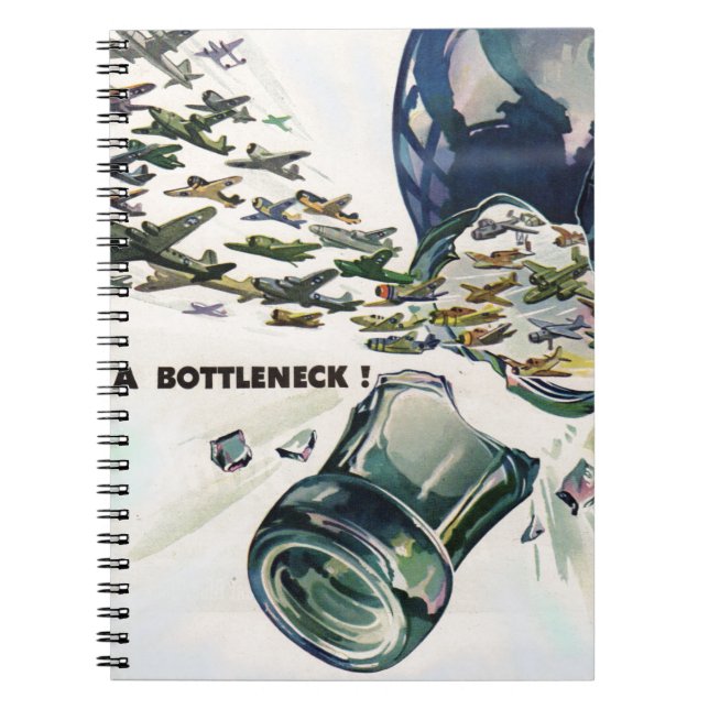 Caderno Espiral estrangulamento da aviação militar na Segunda Guer (Frente)