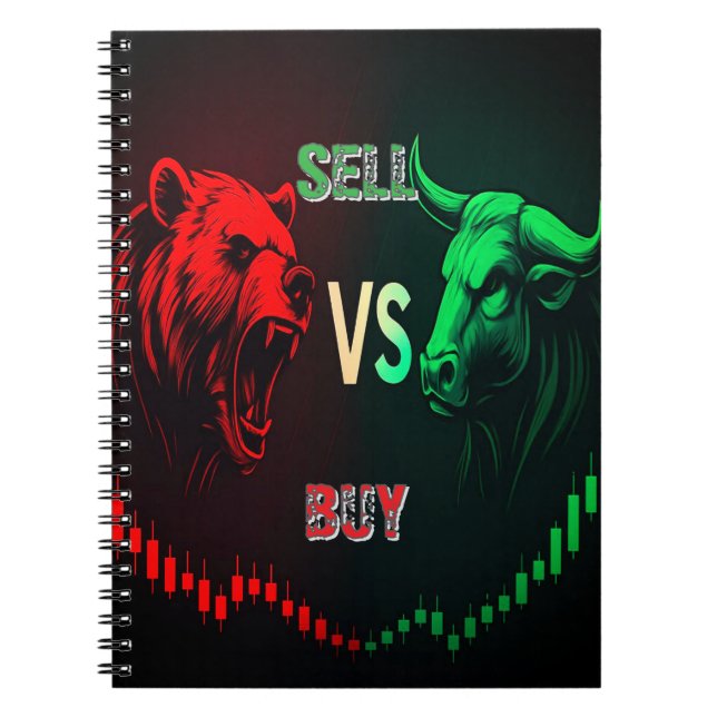 Caderno Espiral Estratégia comercial: notebook diário do comercian (Frente)