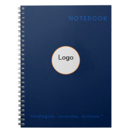 Caderno Espiral "Estratégias, inovação, alcance" notebook corporat