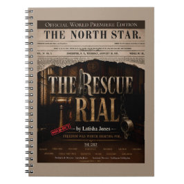 Caderno Espiral Estreia Mundial de The Rescue Trial Vintage
