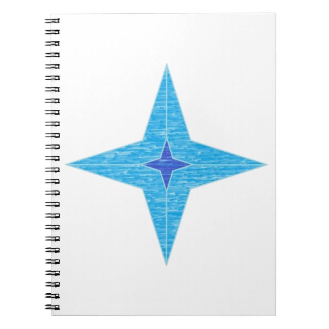 Caderno Espiral Estrela Azul (Frente)