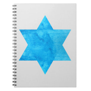 Caderno Espiral Estrela Azul de David