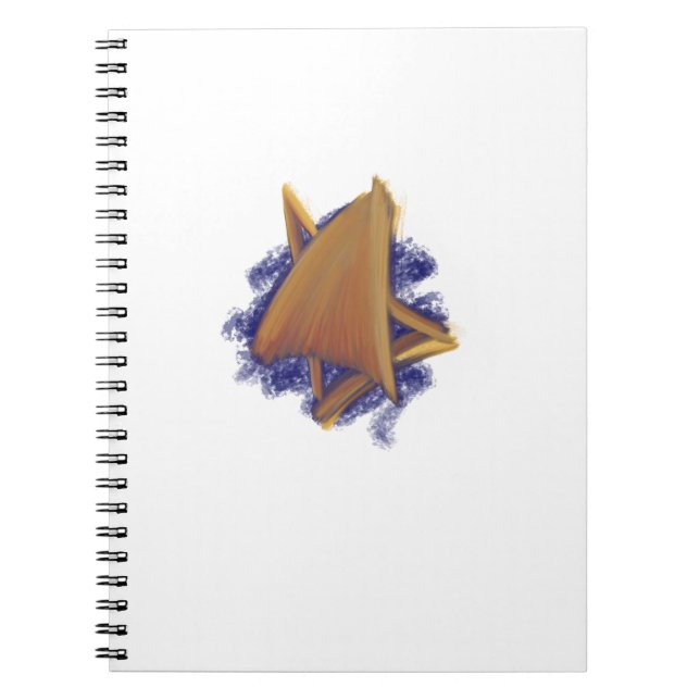 Caderno Espiral Estrela de David Notebook (Frente)