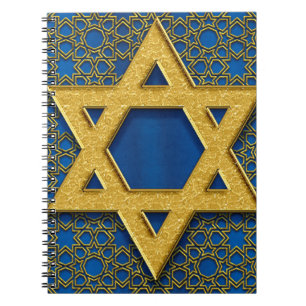 Caderno Espiral Estrela de David, Presente de Feriado de Hanukkah