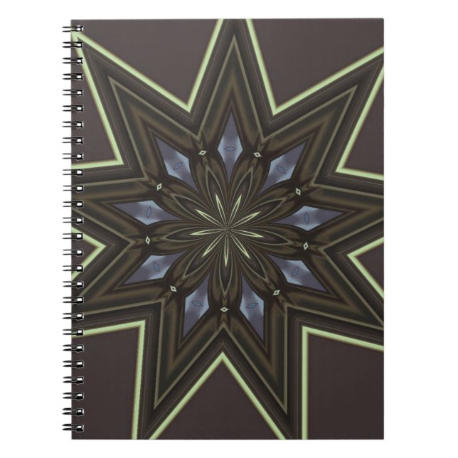 Caderno Espiral Estrela de Nove Pontas (Frente)